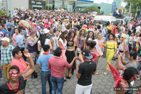 Caminata de la comunidad LGBTI en Nicaragua