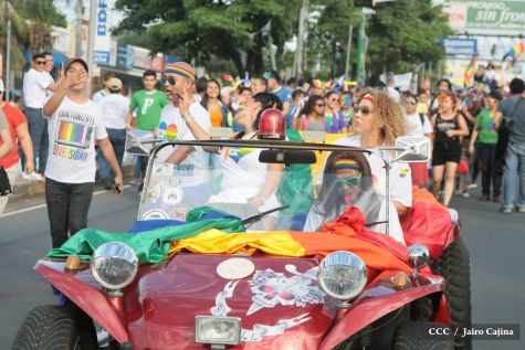 Caminata de la comunidad LGBTI en Nicaragua