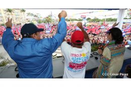 Daniel y Rosario celebran el 37 Aniversario del Repliegue Táctico a Masaya