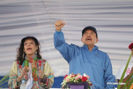Daniel y Rosario celebran el 37 Aniversario del Repliegue Táctico a Masaya