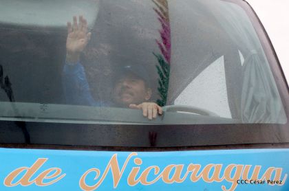 Presidente Daniel y Compañera Rosario en 37 Aniversario del Repliegue a Masaya