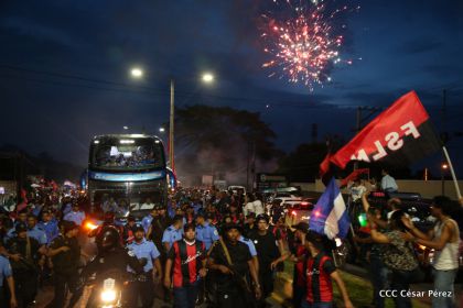 Presidente Daniel y Compañera Rosario en 37 Aniversario del Repliegue a Masaya