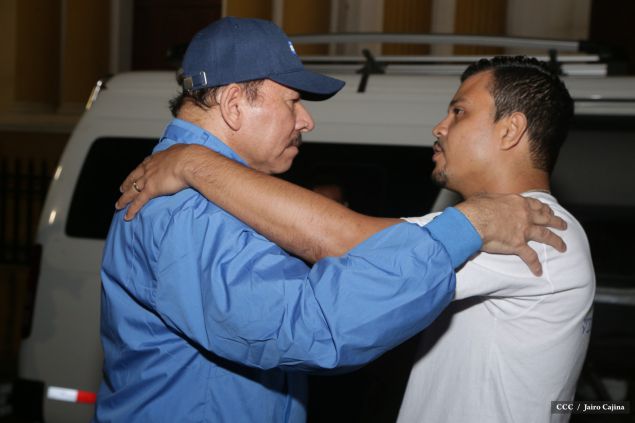 Presidente Daniel y Compañera Rosario en 37 Aniversario del Repliegue a Masaya