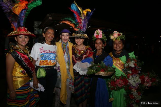 Presidente Daniel y Compañera Rosario en 37 Aniversario del Repliegue a Masaya