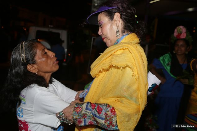 Presidente Daniel y Compañera Rosario en 37 Aniversario del Repliegue a Masaya