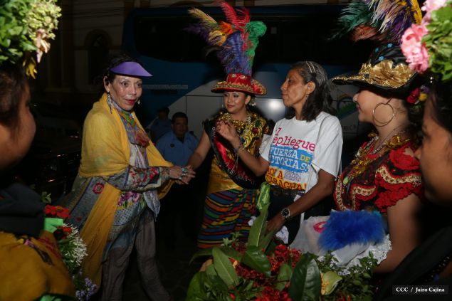 Presidente Daniel y Compañera Rosario en 37 Aniversario del Repliegue a Masaya