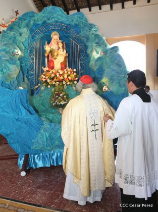 Cardenal Brenes oficia Misa en honor a Santa Ana