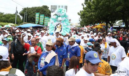 Bajada de Santo Domingo de Guzmán a Managua (1 de agosto 2016)