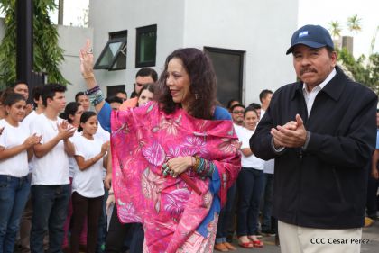 Daniel y Rosario, fórmula presidencial del Frente Sandinista y la Alianza Unida, Nicaragua Triunfa