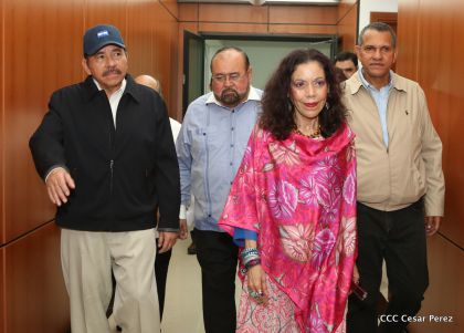 Daniel y Rosario, fórmula presidencial del Frente Sandinista y la Alianza Unida, Nicaragua Triunfa