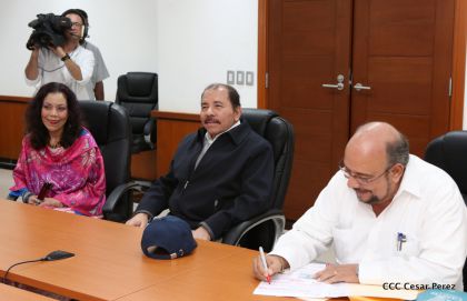 Daniel y Rosario, fórmula presidencial del Frente Sandinista y la Alianza Unida, Nicaragua Triunfa