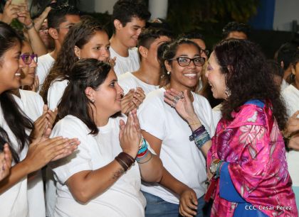 Daniel y Rosario, fórmula presidencial del Frente Sandinista y la Alianza Unida, Nicaragua Triunfa