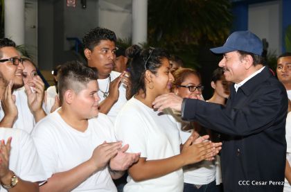 Daniel y Rosario, fórmula presidencial del Frente Sandinista y la Alianza Unida, Nicaragua Triunfa
