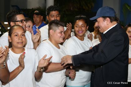 Daniel y Rosario, fórmula presidencial del Frente Sandinista y la Alianza Unida, Nicaragua Triunfa