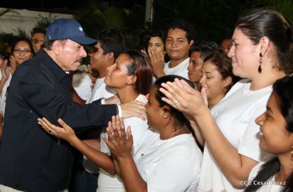 Daniel y Rosario, fórmula presidencial del Frente Sandinista y la Alianza Unida, Nicaragua Triunfa
