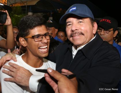 Daniel y Rosario, fórmula presidencial del Frente Sandinista y la Alianza Unida, Nicaragua Triunfa