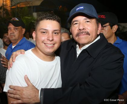 Daniel y Rosario, fórmula presidencial del Frente Sandinista y la Alianza Unida, Nicaragua Triunfa