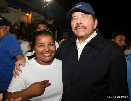 Daniel y Rosario, fórmula presidencial del Frente Sandinista y la Alianza Unida, Nicaragua Triunfa