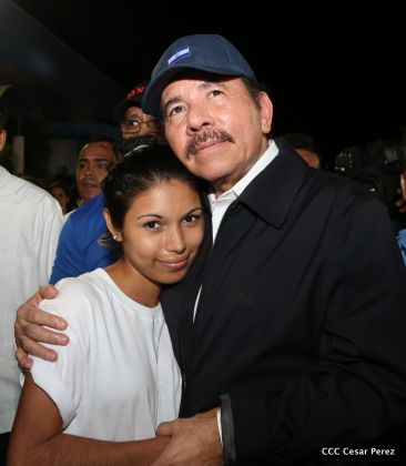 Daniel y Rosario, fórmula presidencial del Frente Sandinista y la Alianza Unida, Nicaragua Triunfa