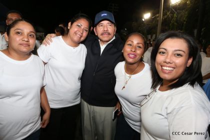 Daniel y Rosario, fórmula presidencial del Frente Sandinista y la Alianza Unida, Nicaragua Triunfa