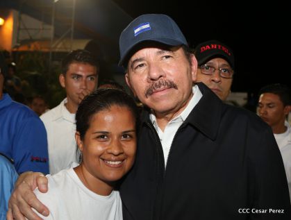 Daniel y Rosario, fórmula presidencial del Frente Sandinista y la Alianza Unida, Nicaragua Triunfa