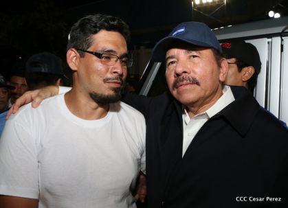 Daniel y Rosario, fórmula presidencial del Frente Sandinista y la Alianza Unida, Nicaragua Triunfa