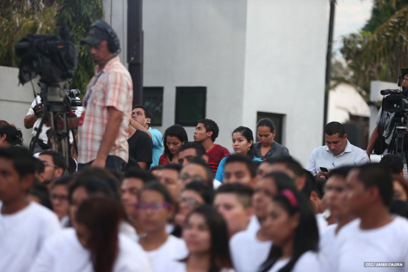 Daniel y Rosario, fórmula presidencial del Frente Sandinista y la Alianza Unida, Nicaragua Triunfa