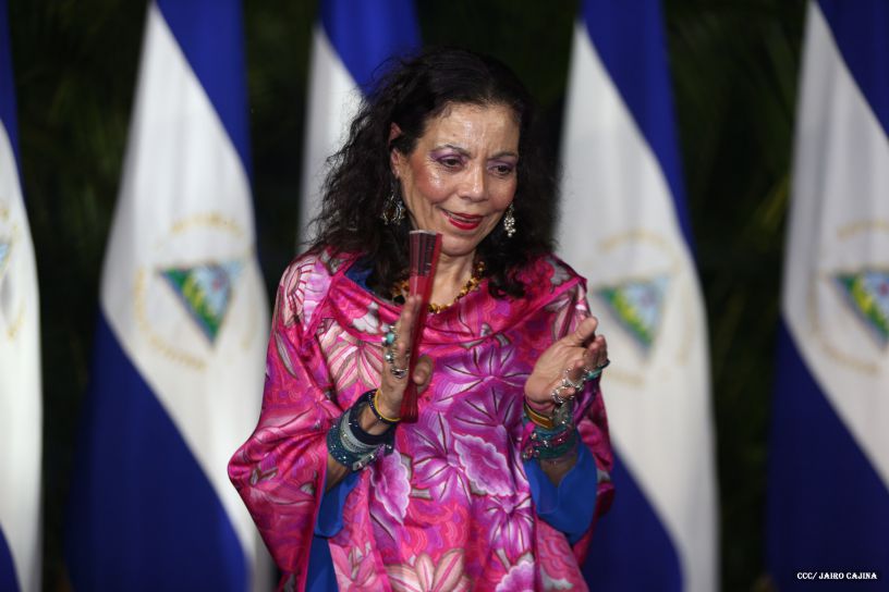 Daniel y Rosario, fórmula presidencial del Frente Sandinista y la Alianza Unida, Nicaragua Triunfa