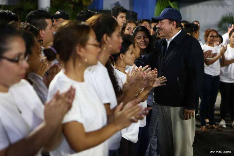 Daniel y Rosario, fórmula presidencial del Frente Sandinista y la Alianza Unida, Nicaragua Triunfa