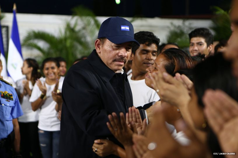 Daniel y Rosario, fórmula presidencial del Frente Sandinista y la Alianza Unida, Nicaragua Triunfa