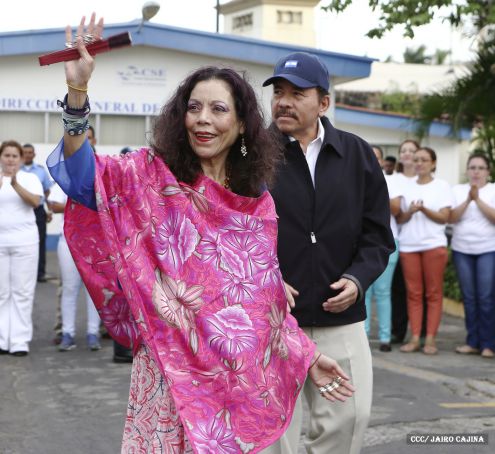 Daniel y Rosario, fórmula presidencial del Frente Sandinista y la Alianza Unida, Nicaragua Triunfa