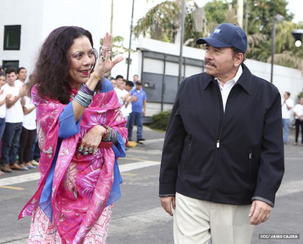 Daniel y Rosario, fórmula presidencial del Frente Sandinista y la Alianza Unida, Nicaragua Triunfa