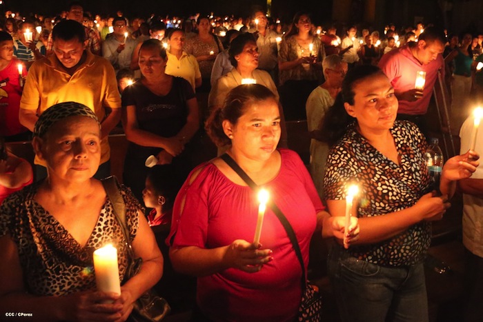 Misa Pascual en Catedral de Managua