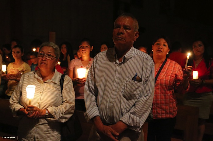 Misa Pascual en Catedral de Managua