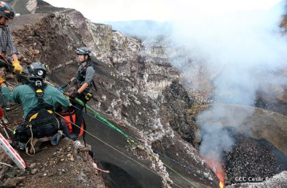 Exploración del volcán Masaya avanza satisfactoriamente