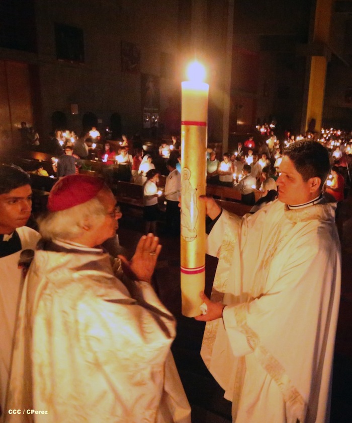 Misa Pascual en Catedral de Managua
