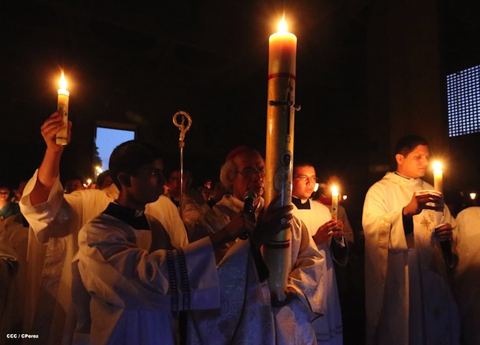 Misa Pascual en Catedral de Managua