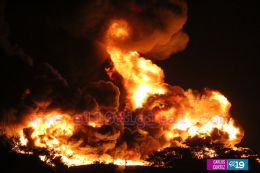 Incendio de tanques de Puma Energy en Puerto Sandino