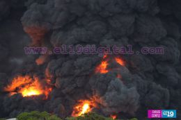 Incendio de tanques de Puma Energy en Puerto Sandino