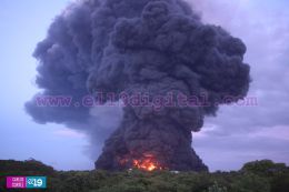 Incendio de tanques de Puma Energy en Puerto Sandino