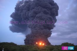 Incendio de tanques de Puma Energy en Puerto Sandino