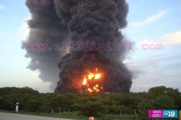 Incendio de tanques de Puma Energy en Puerto Sandino