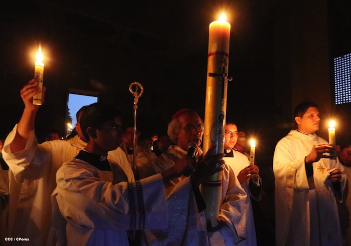 Misa Pascual en Catedral de Managua