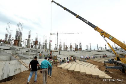 Recorrido por avances del Nuevo Estadio Nacional