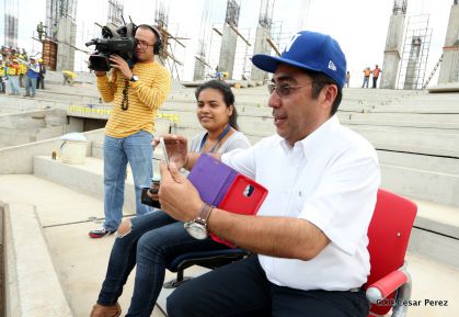 Recorrido por avances del Nuevo Estadio Nacional