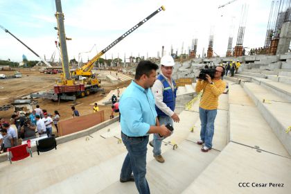 Recorrido por avances del Nuevo Estadio Nacional