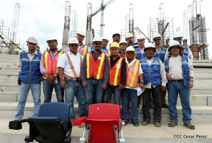 Recorrido por avances del Nuevo Estadio Nacional