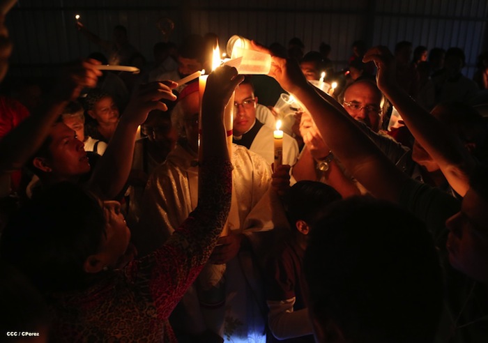 Misa Pascual en Catedral de Managua
