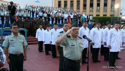 Daniel y Rosario conmemoran 49 aniversario de Pancasán y 37 aniversario del Cuerpo Médico Militar