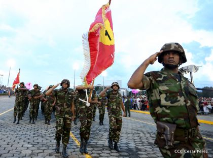 Desfile por el 37 Aniversario del Ejército de Nicaragua